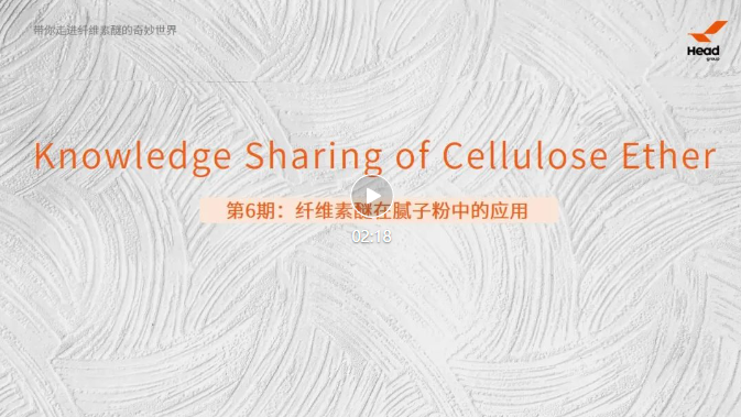 帶你走進纖維素醚的奇妙世界 | 第6期:纖維素醚在膩子粉中的應用